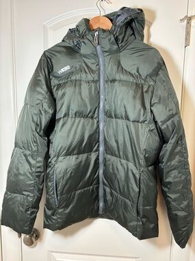 Weatherproof Olive Hooded Quilted Jacket